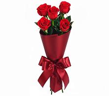 Букет 5 Красных роз Эдлесс Лав в Хохлово