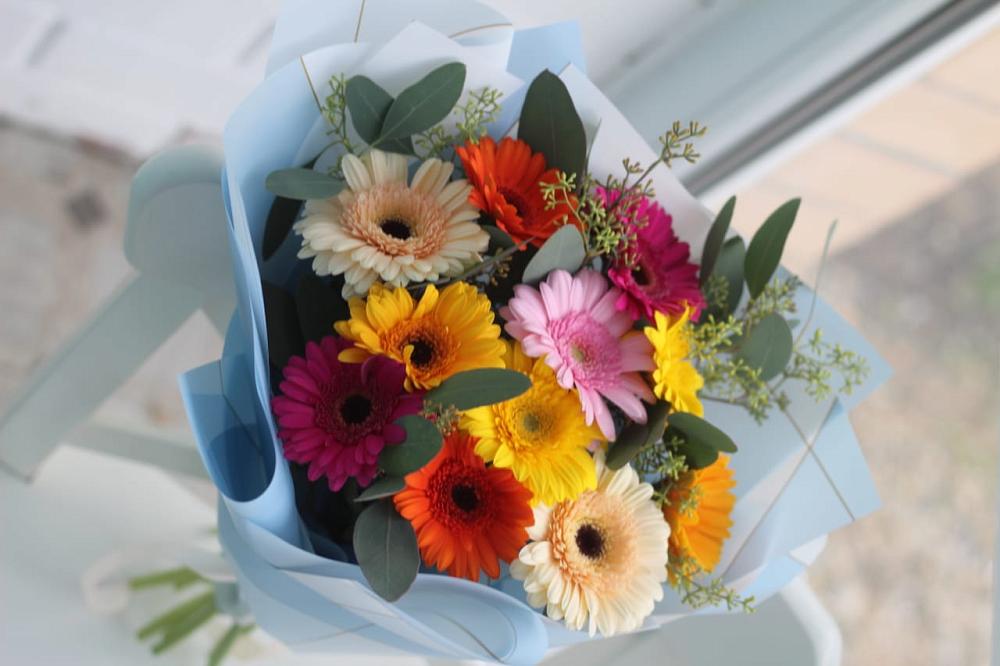 Букет цветов из: Герберы в Хохлово