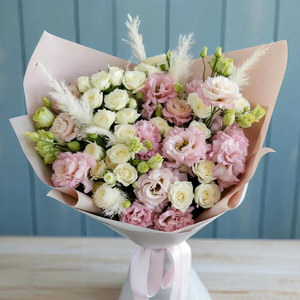 Букет цветов из: Альстромерии и Розы в Хохлово