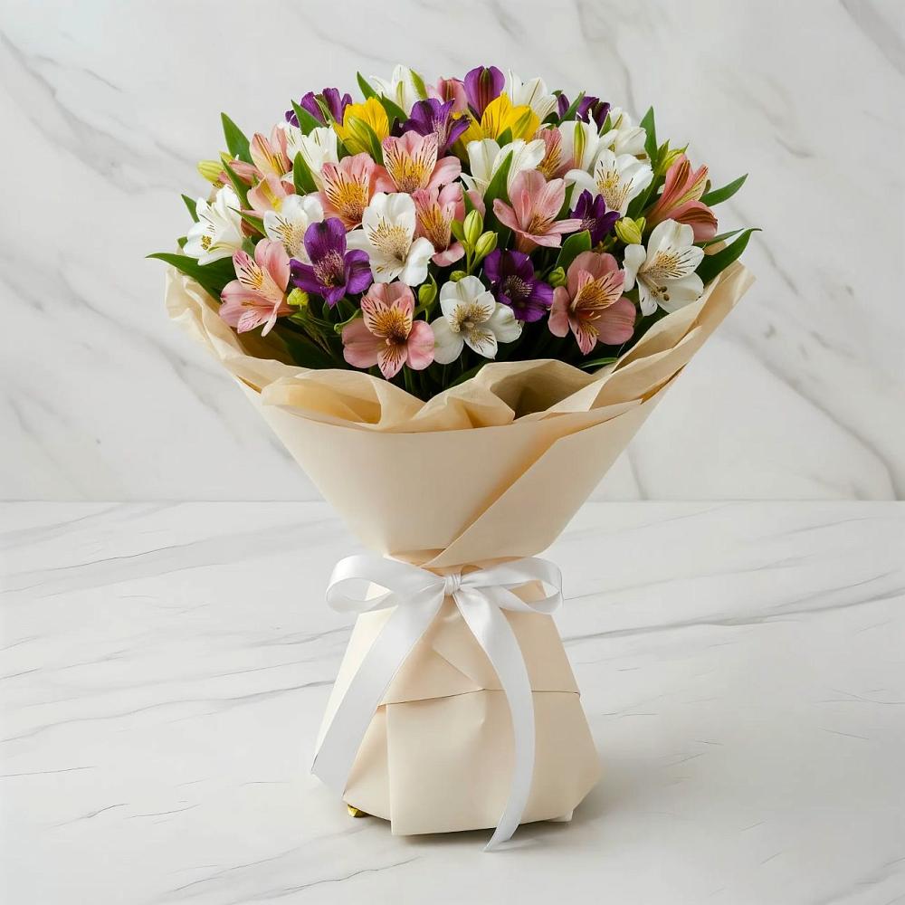 Букет цветов из: Альстромерии в Хохлово