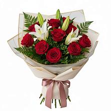 Букет цветов из:  Лилии и Розы #REPLACE_PRED# Хохлово