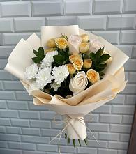 Букет цветов из:  Розы и Хризантемы в Хохлово