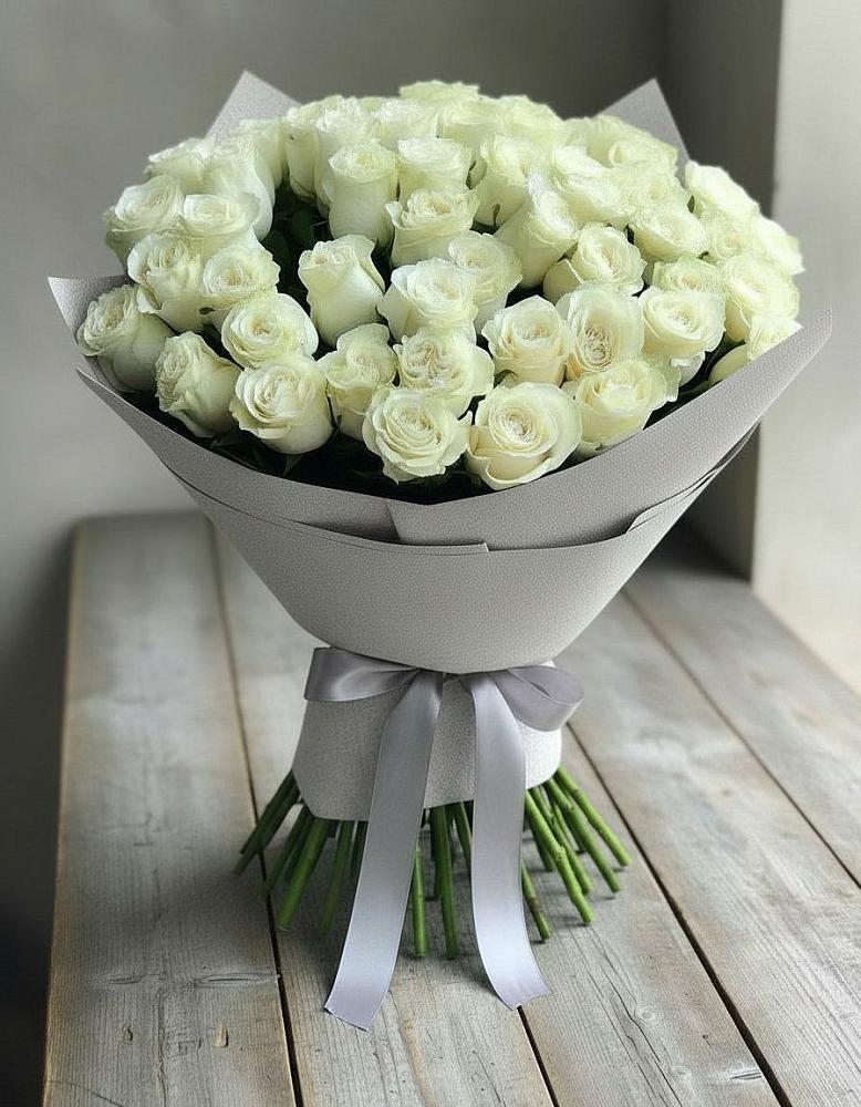 Букет 35 Белых роз в Хохлово