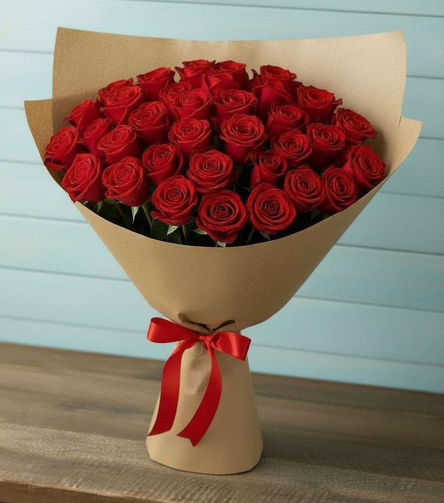 Букет Красные розы Милано в Хохлово