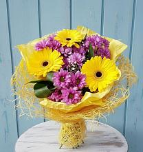 Букет цветов из:  Хризантемы и Герберы в Хохлово