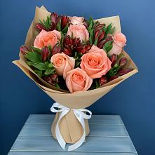 Букет цветов из:  Розы и Альстромерии #REPLACE_PRED# Хохлово