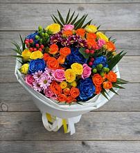 Букет цветов из:  Розы и Хризантемы в Хохлово