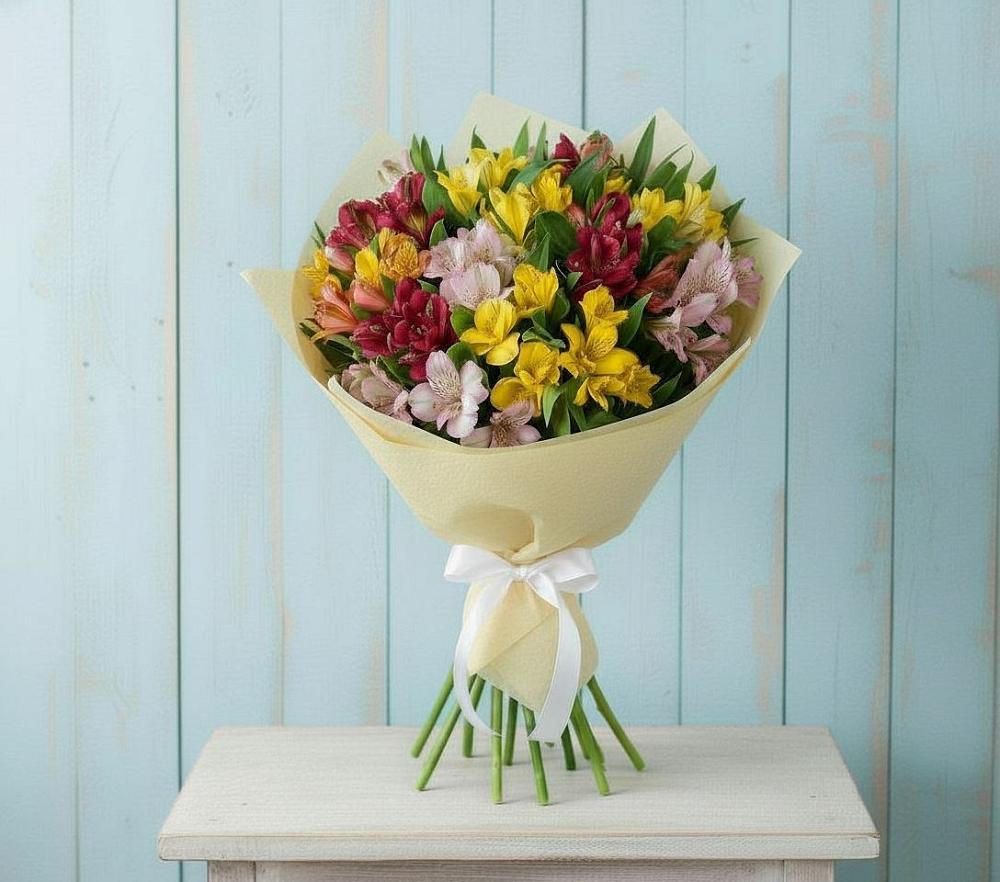 Букет цветов из: Альстромерии в Хохлово