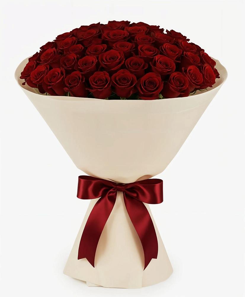 Букет 101 Бордовая роза Блэк Бакарра в Хохлово