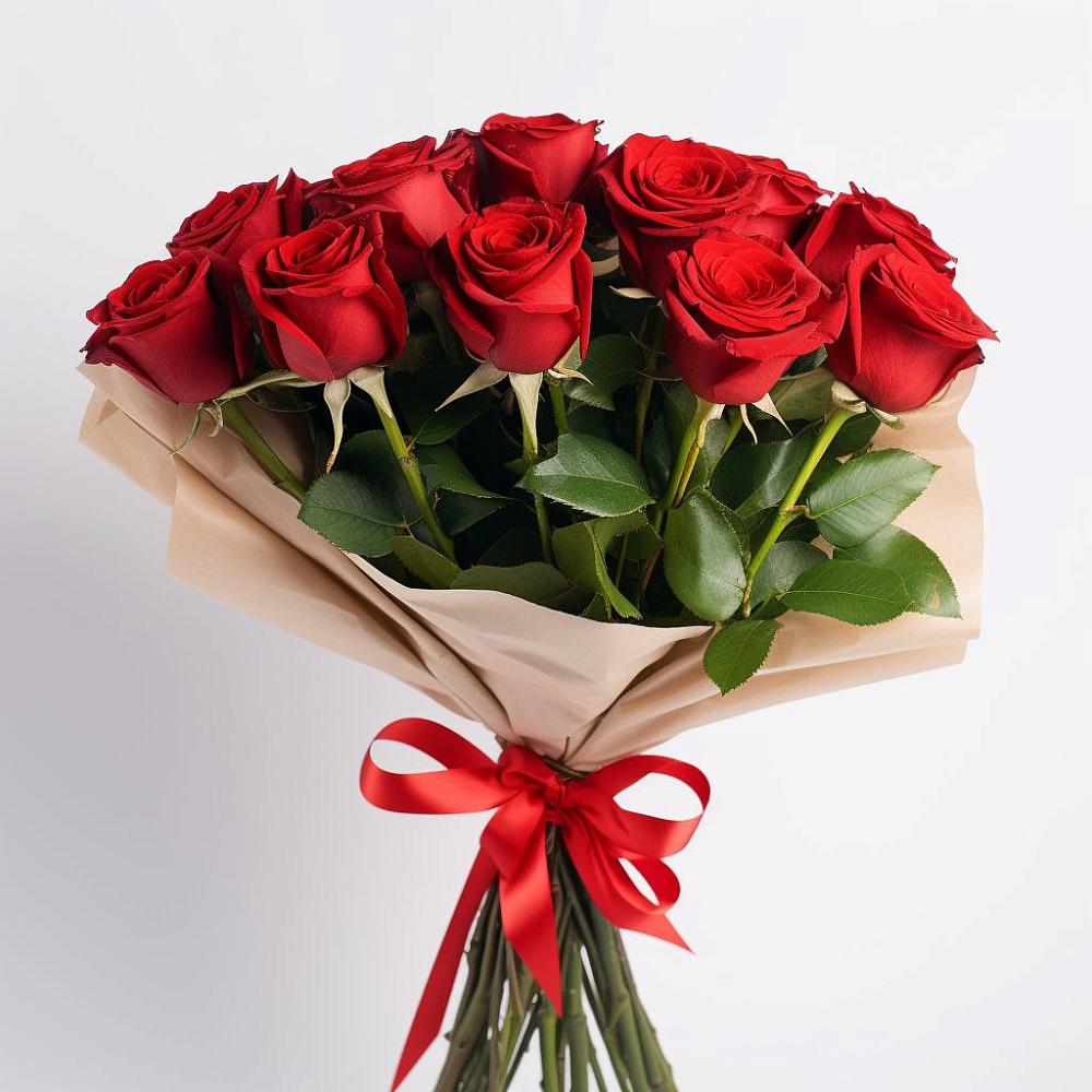 Букет 11 Красных роз Эдлесс Лав в Хохлово