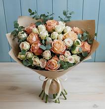 Букет цветов из:  Альстромерии и Розы в Хохлово