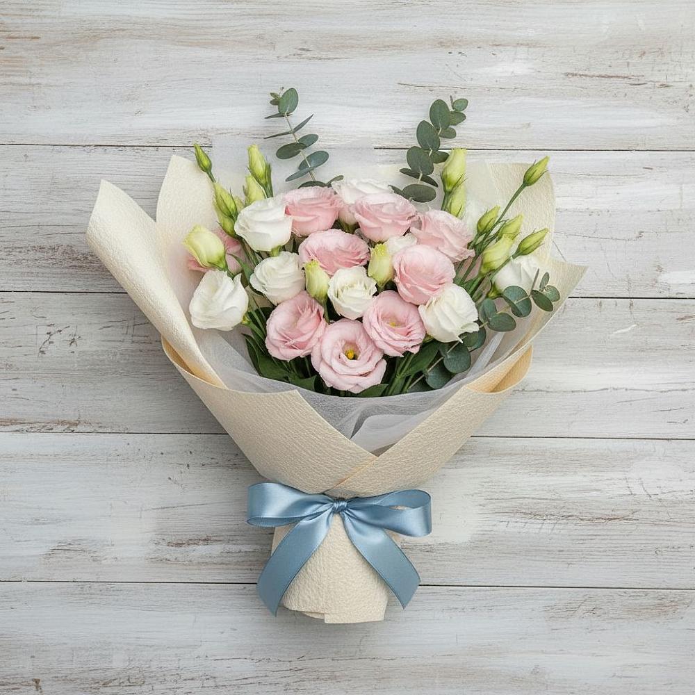 Букет цветов из: Лизиантусы в Хохлово